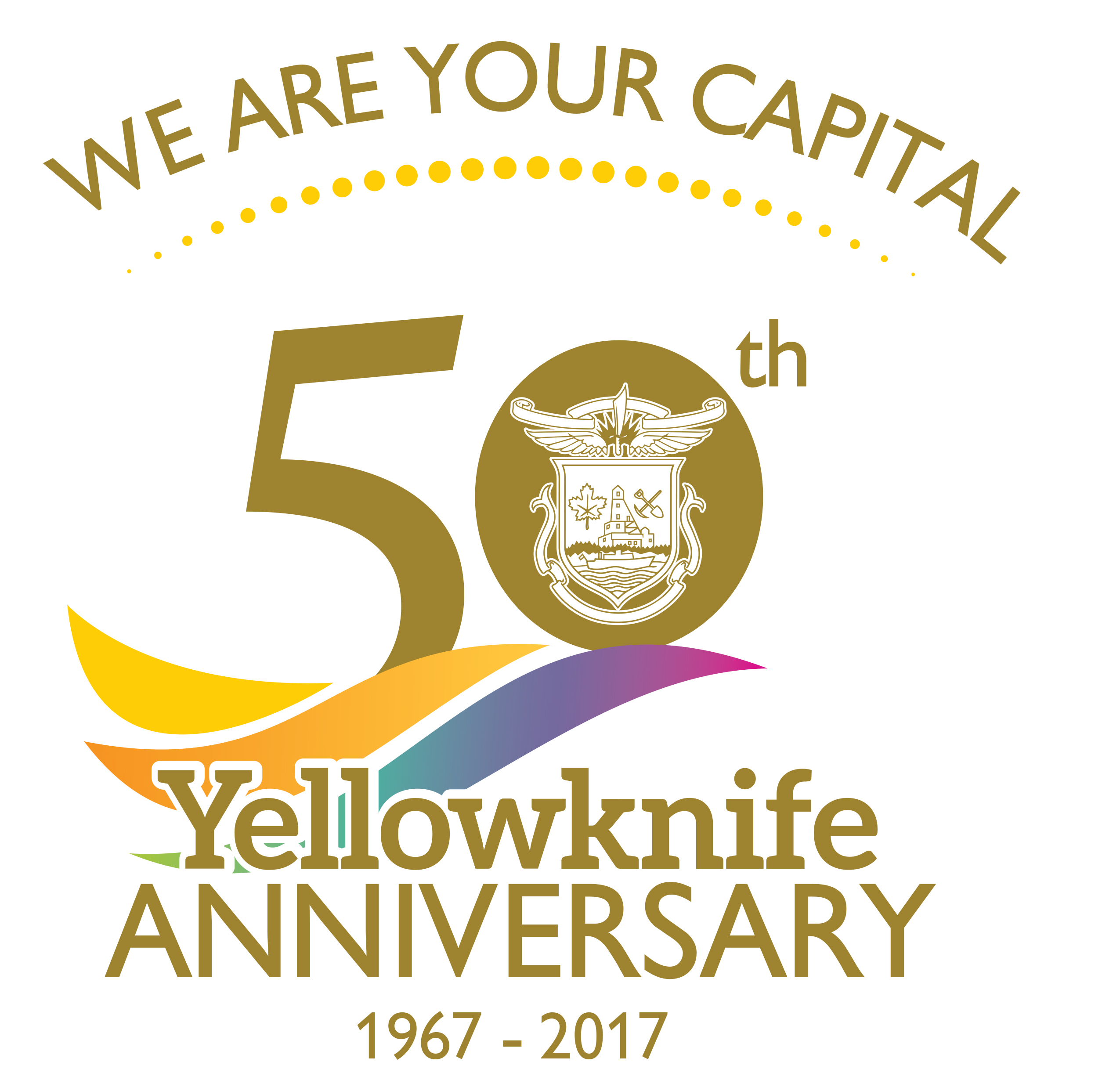 Yellowknife 50th annniversary logo