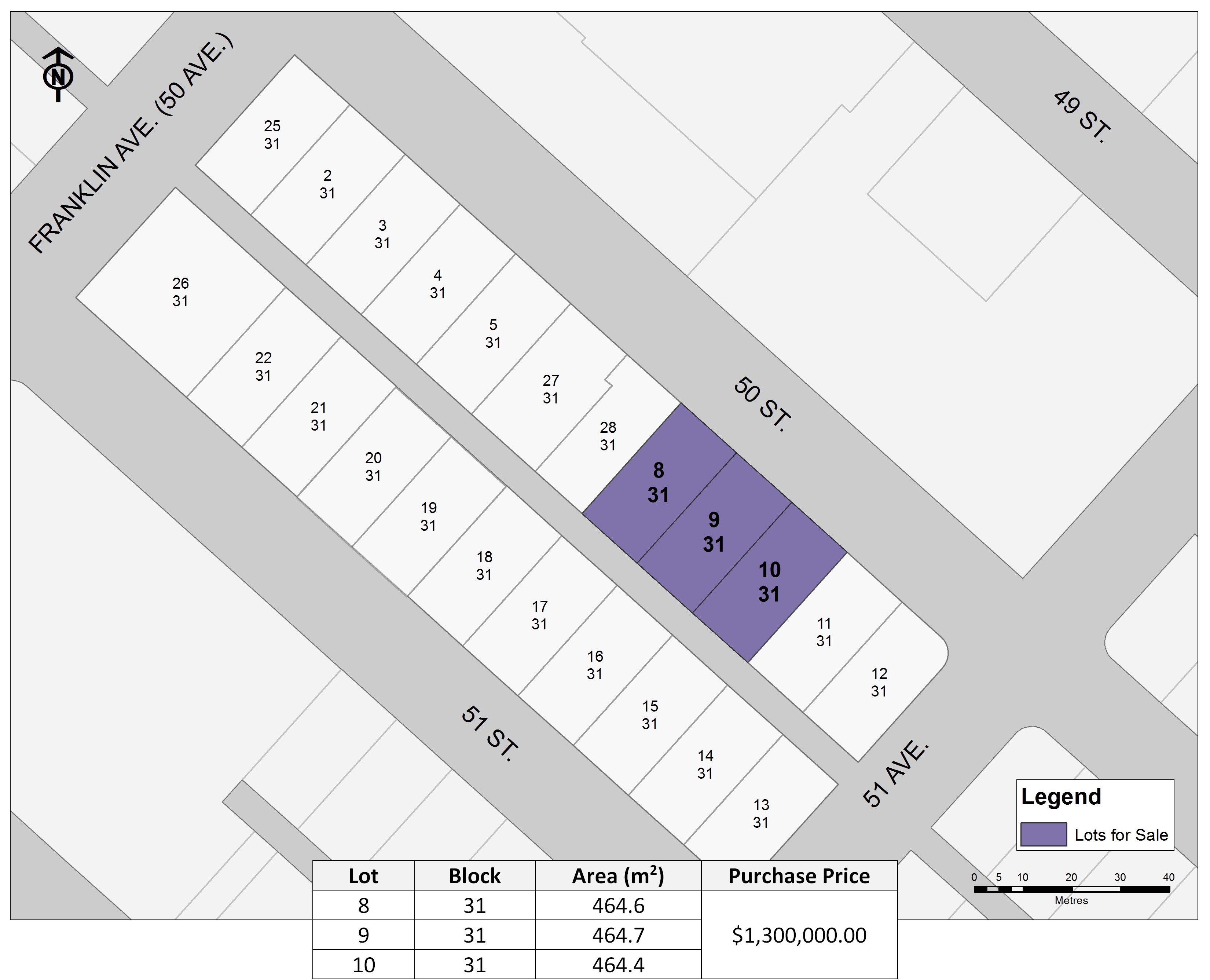 Downtown Lots for Sale City of Yellowknife
