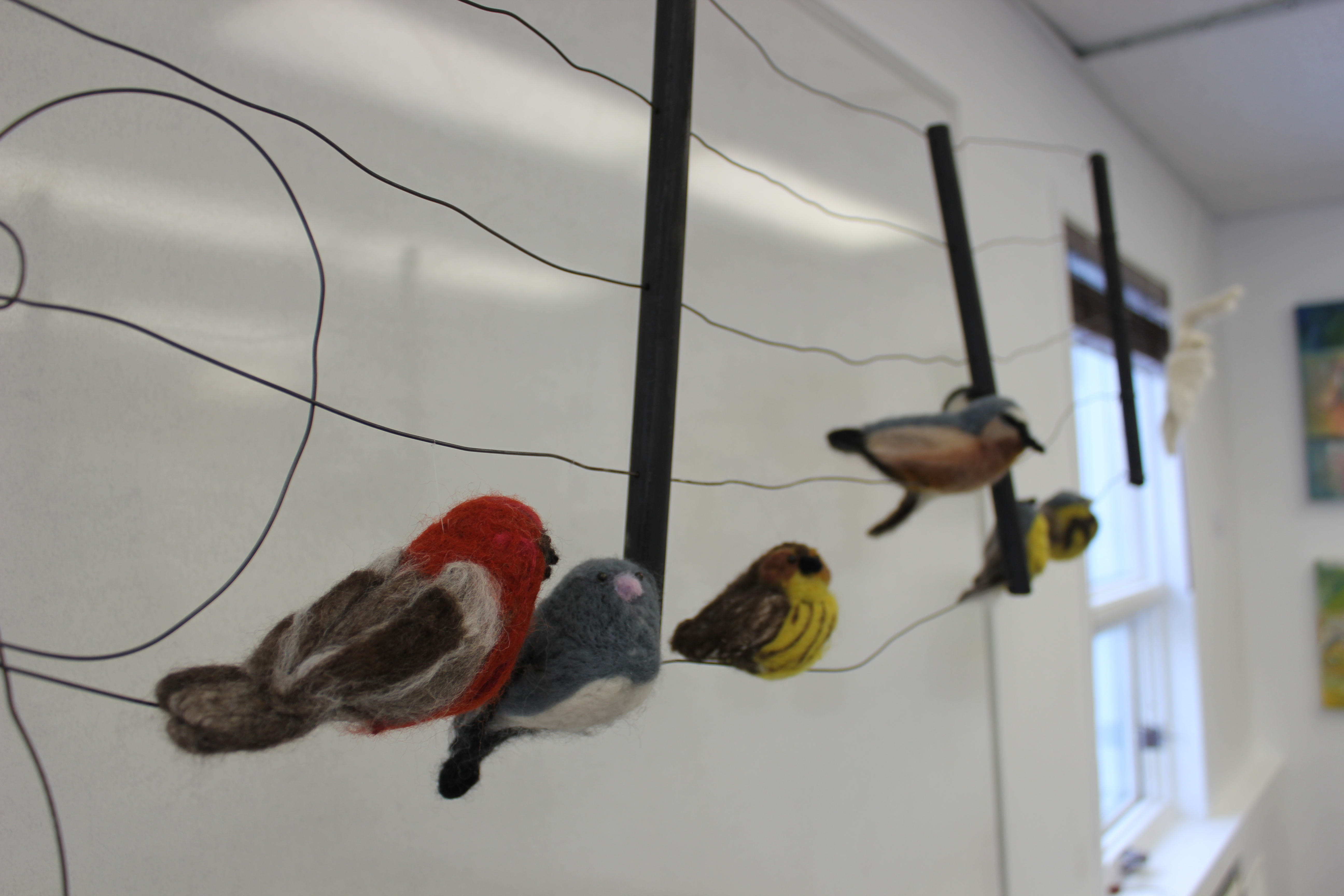 Felted Bird image from heritage art show