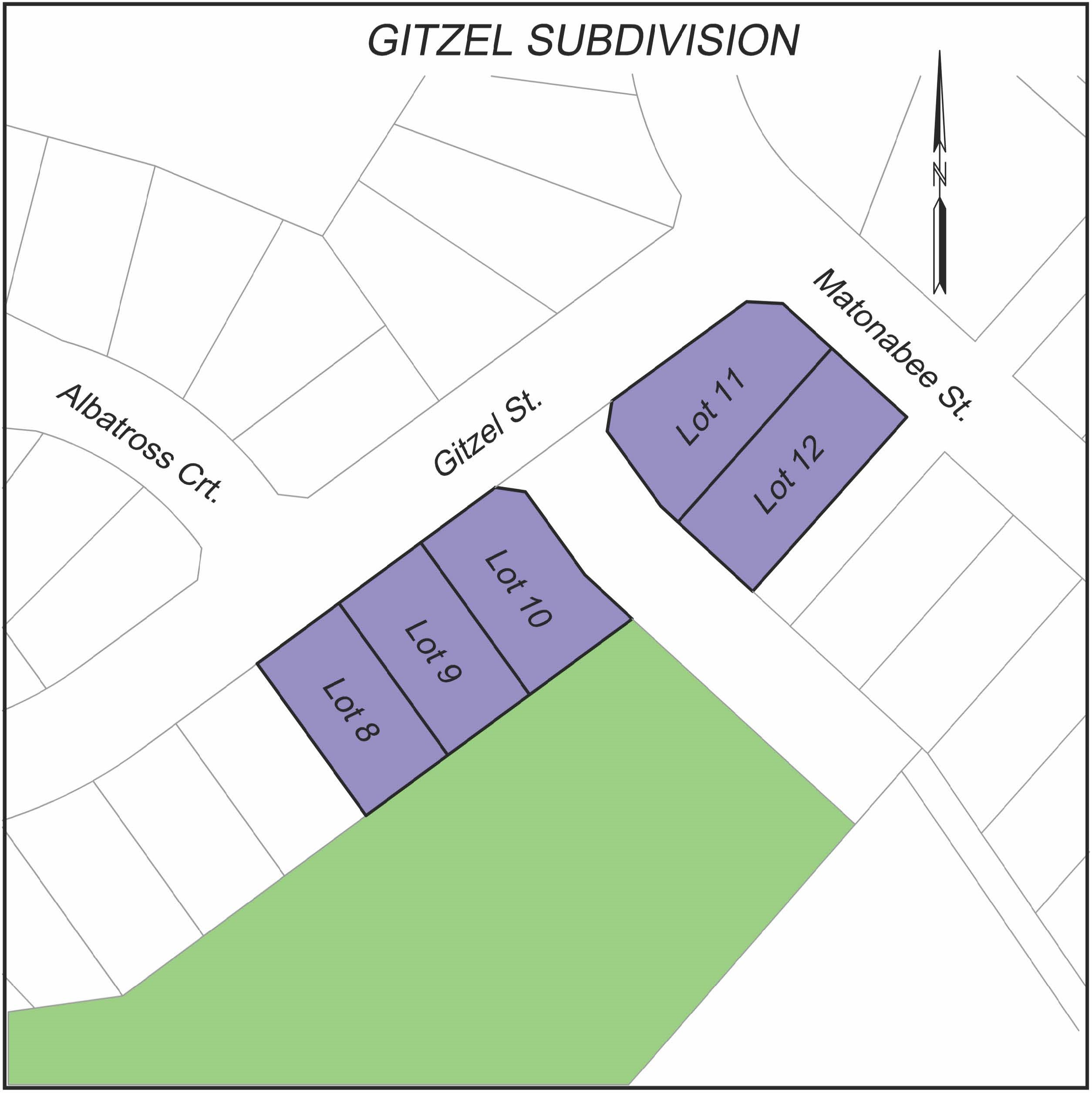 Gitzel Lots for Sale map