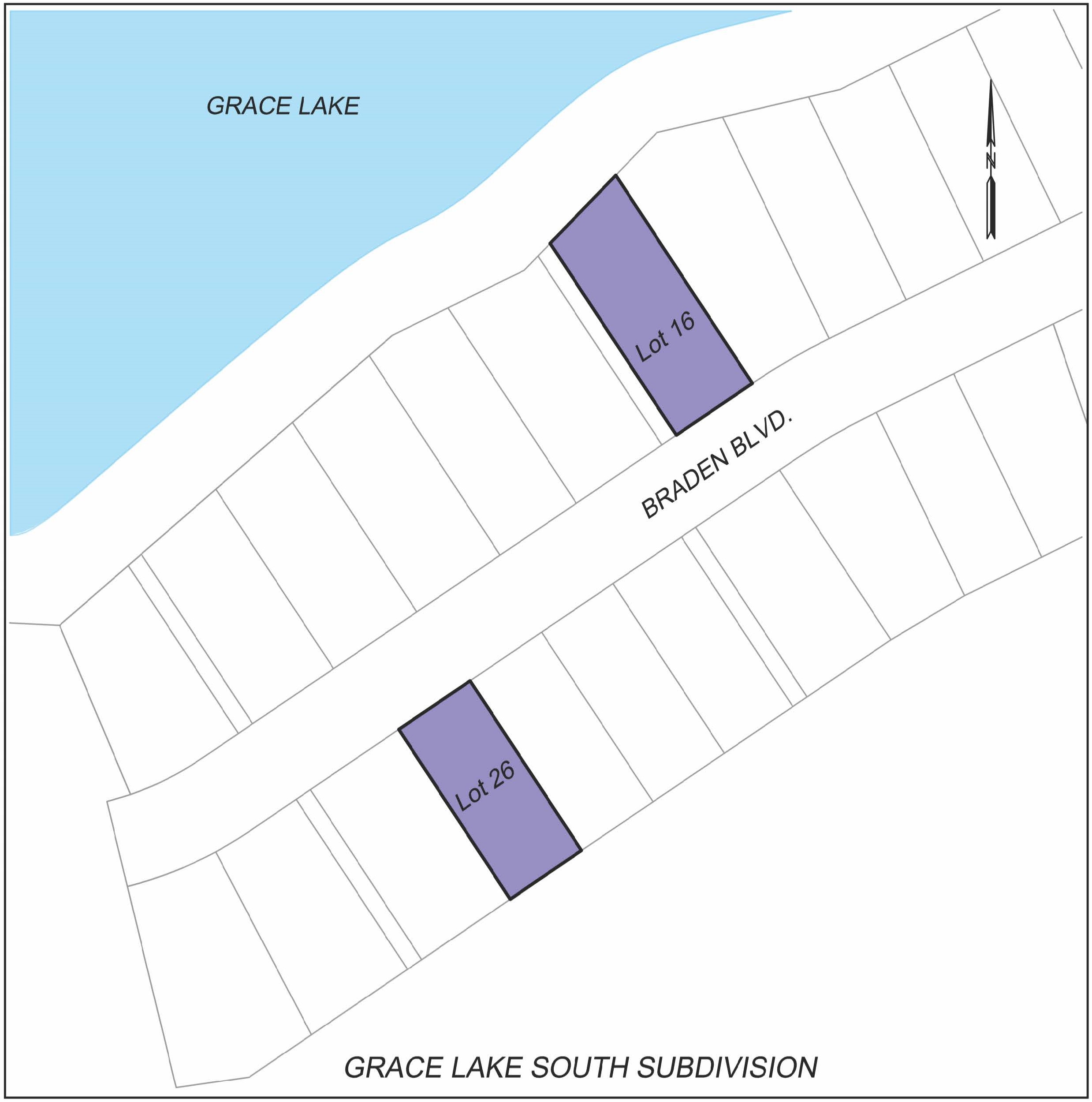 Grace Lake map lots for sale