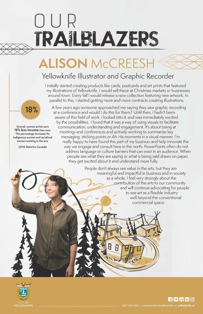 Trailblazer Graphic - Alison McCreesh (caption below)