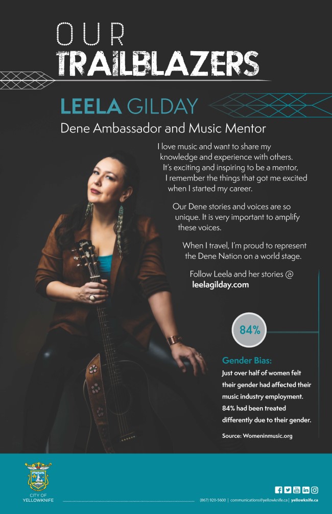 Trailblazer Graphic - Leela Gilday (caption below)