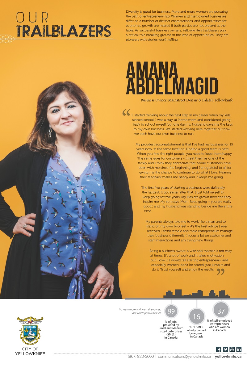 Trailblazer Graphic - Amana Abdelmagid (caption below)