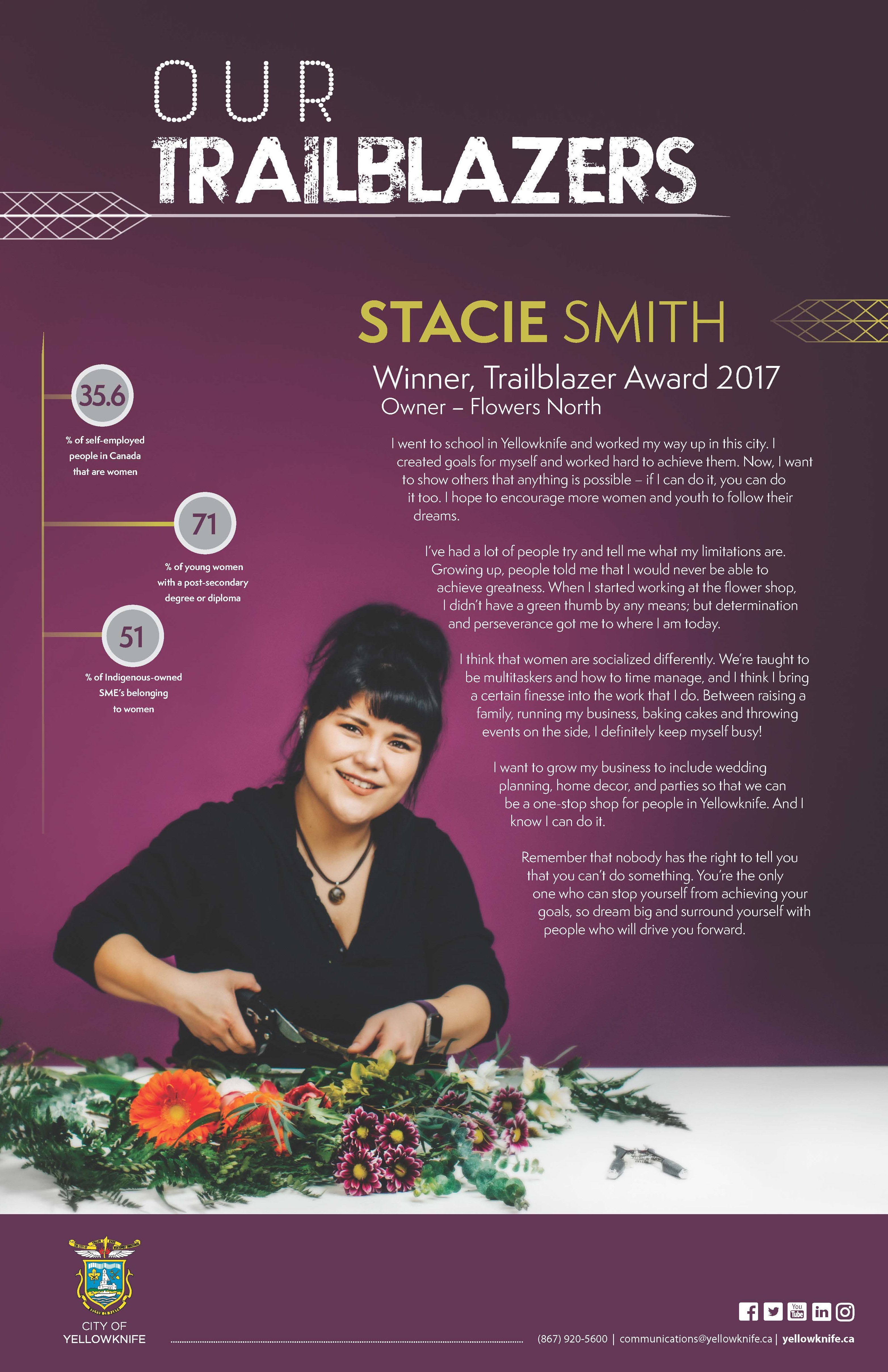 Trailblazer Graphic - Stacie Smith (caption below)