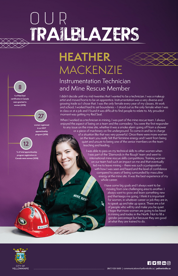 Trailblazer Graphic - Heather MacKenzie (caption below)