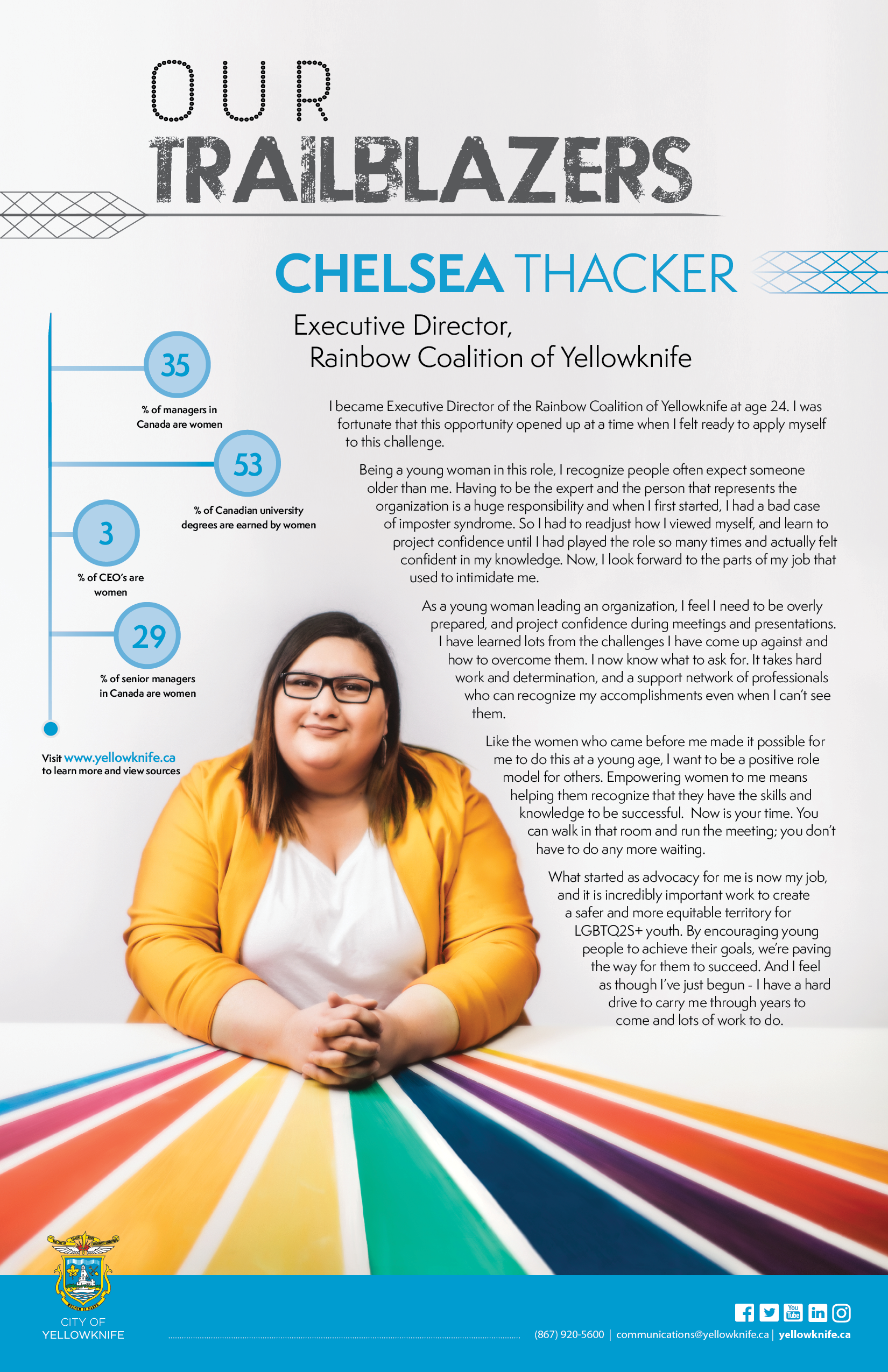 Trailblazer Graphic - Chelsea Thacker (caption below)