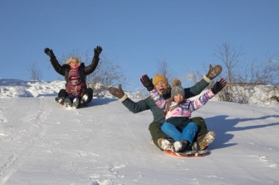 Tobogganing