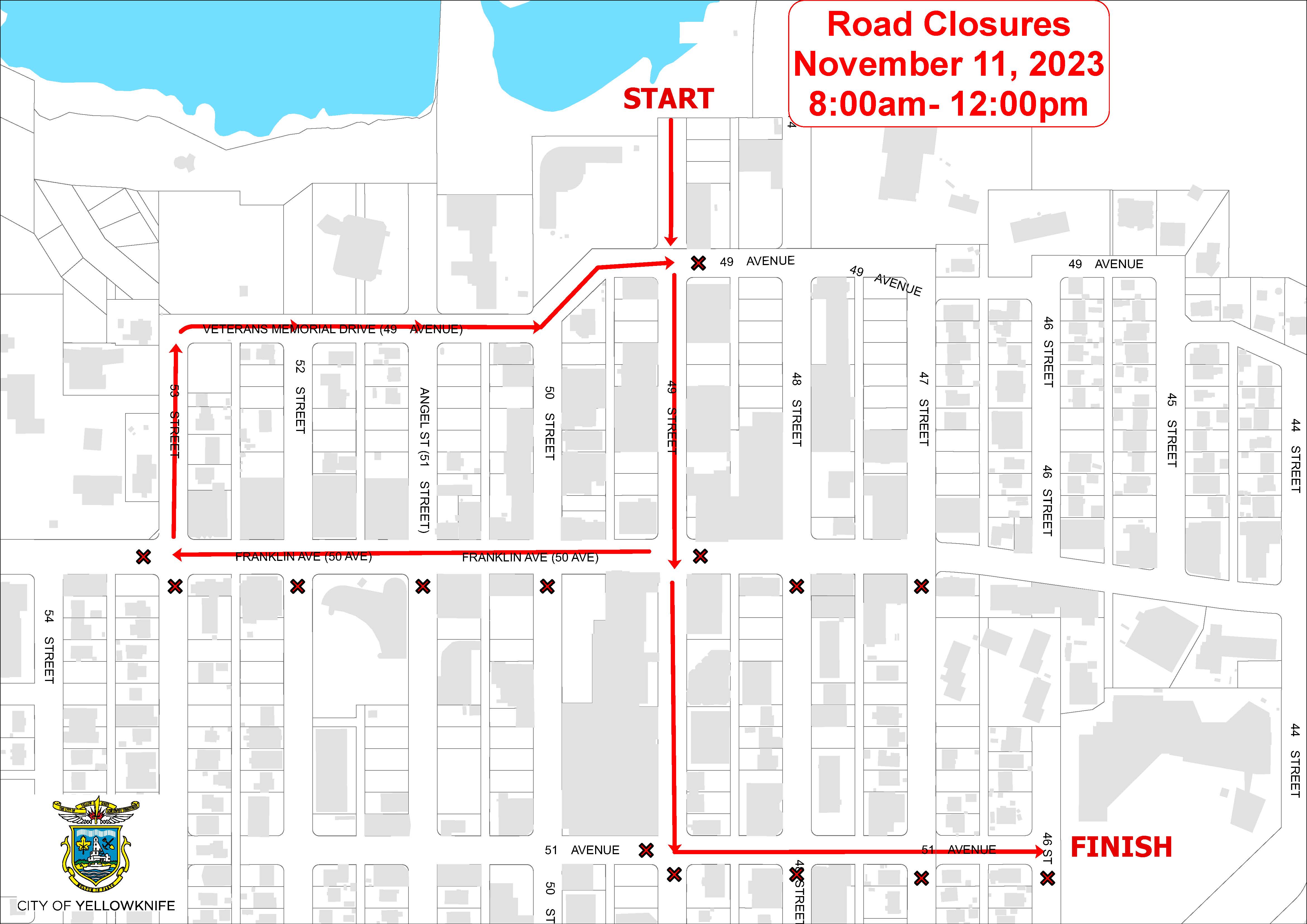 Remembrance Day Road Closures