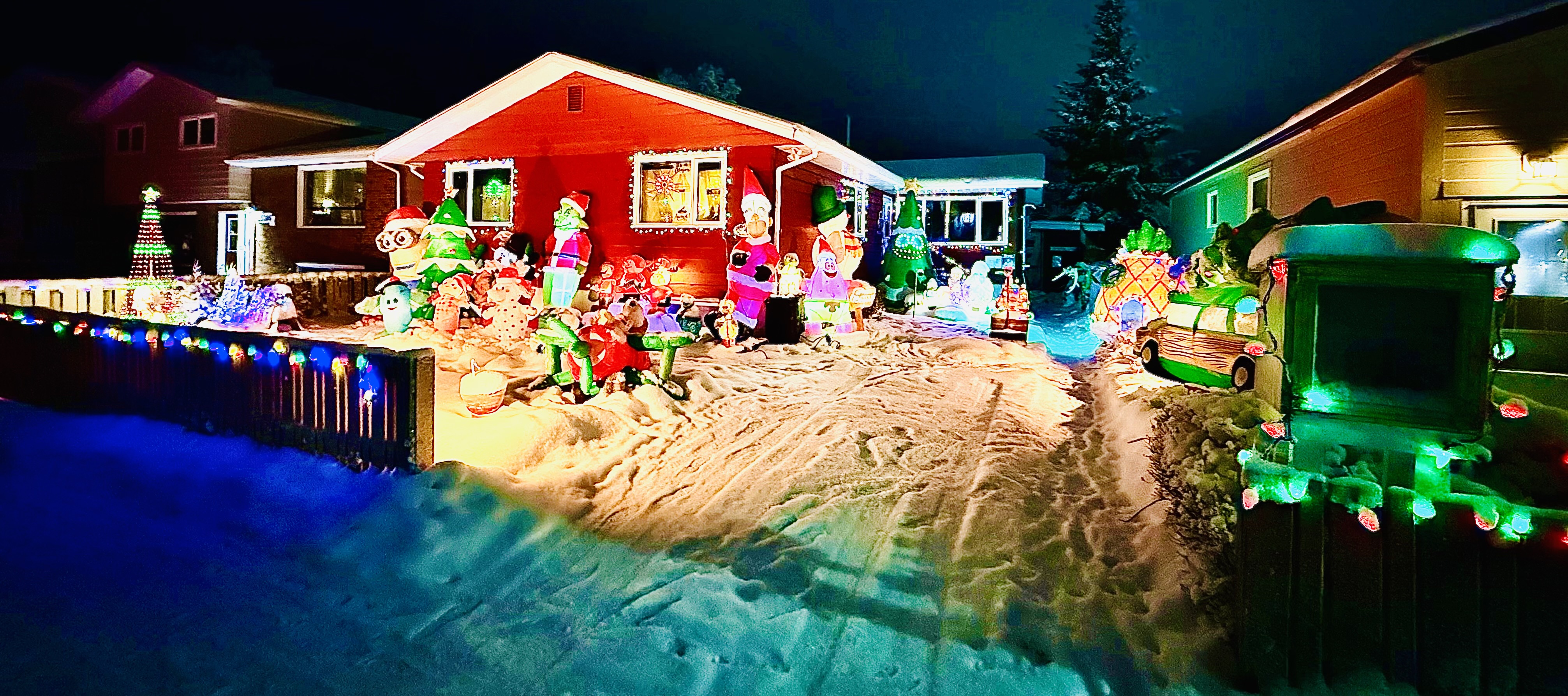 Home that won 3rd place in the 2025 Holiday Lights Competition