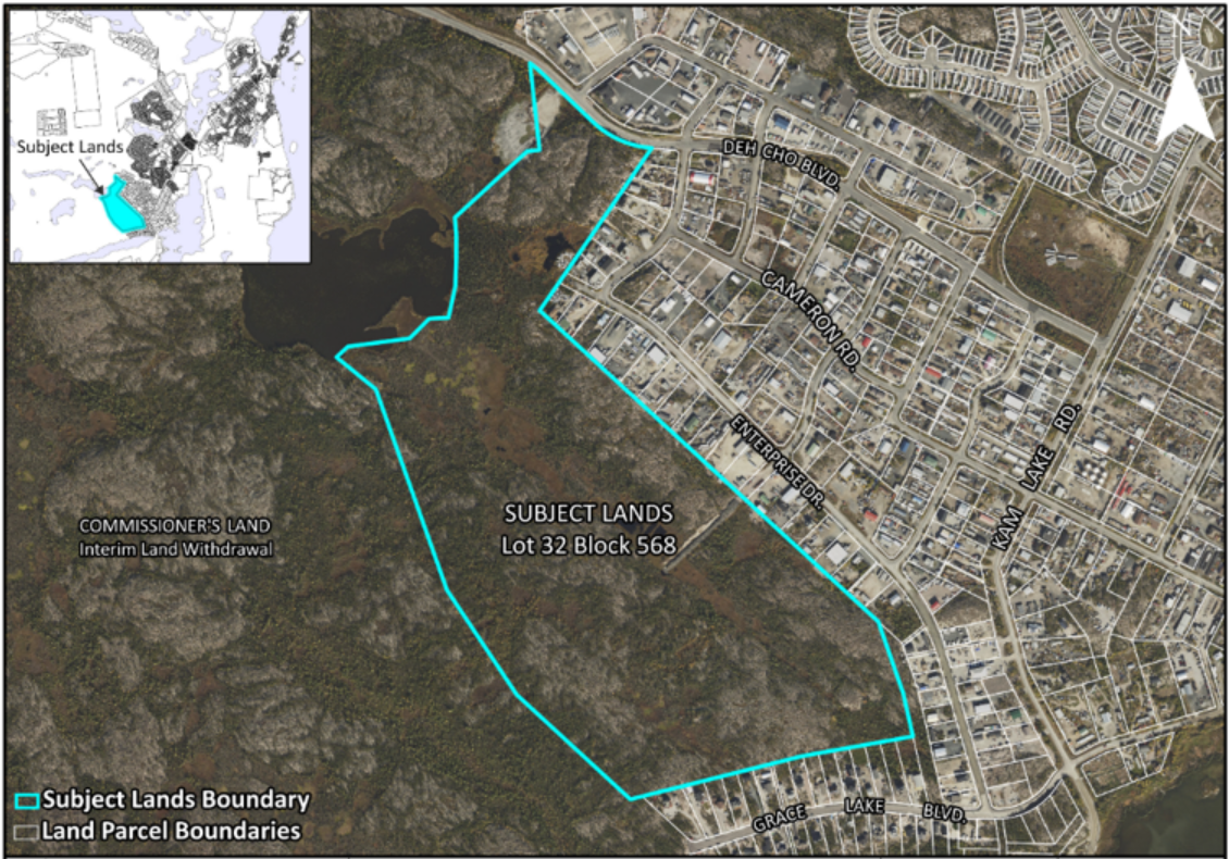 Area west of Enterprise Drive that is the subject lands for this Area Development Plan.