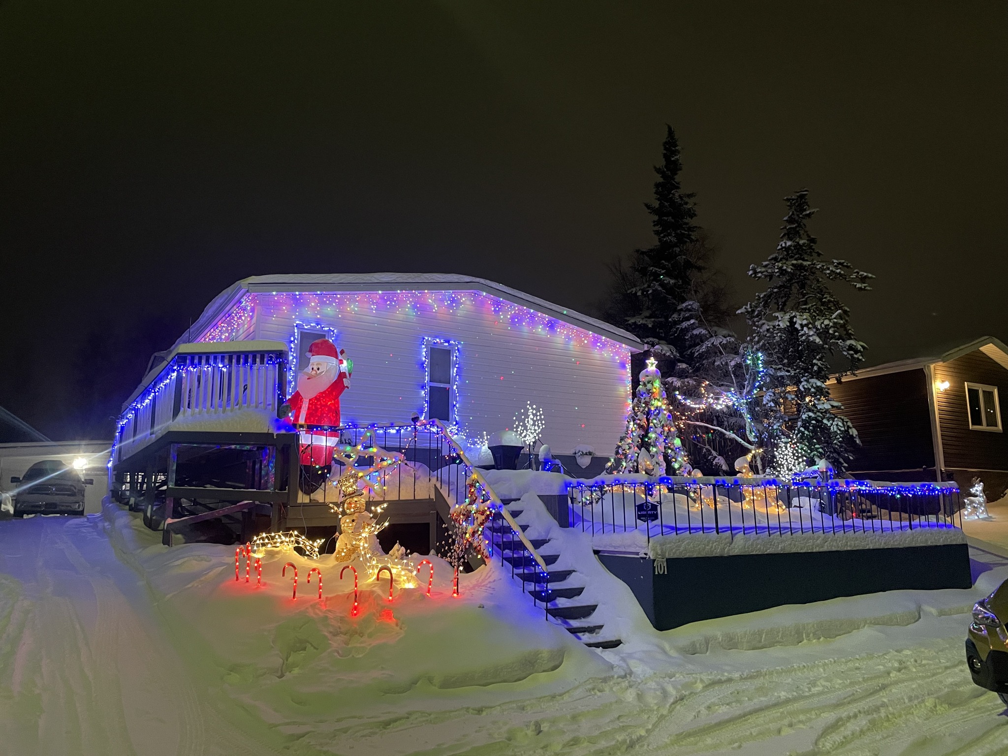 Home that won 5th place in the 2024 Holiday Lights Competition