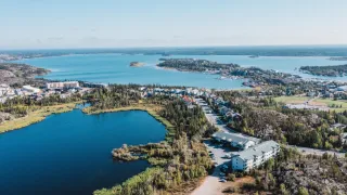 Aerial view of the Niven neighborhood, Yellowknife