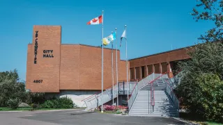 City Hall Entrance at Somba K'e