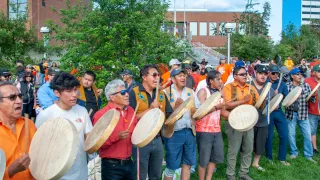 B.Dene Drummers Drumming