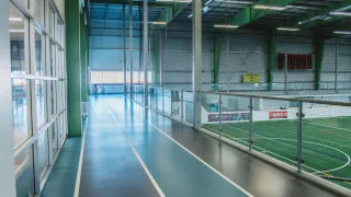 Green tracks at the Fieldhouse