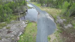 Niven Trail Ravine Lake Drone Footage