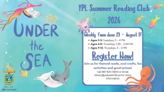 Under the Sea: YPL Summer Reading Club Poster
