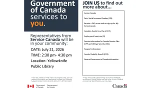 Service Canada Outreach Poster