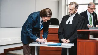 Ben Hendriksen at the Swearing In Ceremony on May 12, 2025