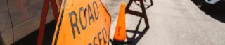 road closure sign