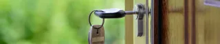 Keys in a door