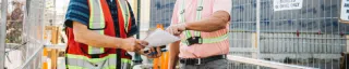 City staffs working on a construction site