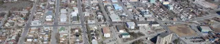 Aerial View Downtown Yellowknife 