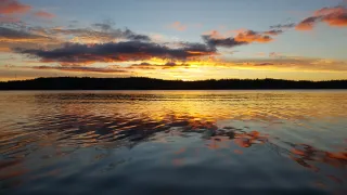 Great Slave Lake at Sunset
