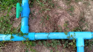 Water lines on ground