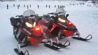 Two MED Snowmobiles