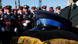 RCMP in a ceremony