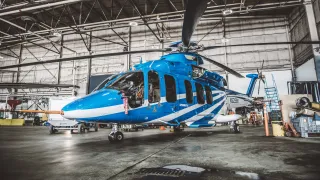 Cold Weather Testing Helicopter