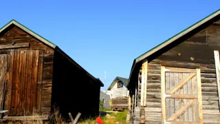 Old Town houses next to Midnight Sun Gallery