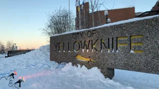 City of Yellowknife Light up sign 