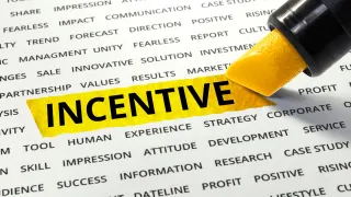 Highlighting the word incentive