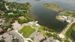 Aerial view from City Hall
