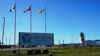 Yellowknife Airport Sign