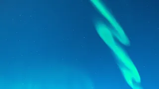 Blue Winter Aurora Skies 