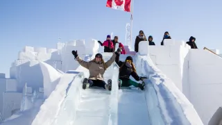 Snowking Castle Slide