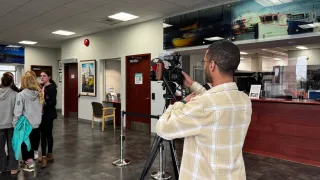 CBC Mohammad filming in City Hall