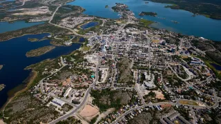 Aerial view from Curling Centre
