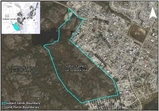 Map showing the proposed Kam Lake development area